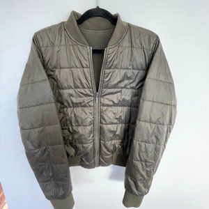 Lululemon Khaki Bomber Jacket